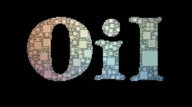 Yağ Aracı Pikselli Metin Büküm Kareleri Arıza Efekti