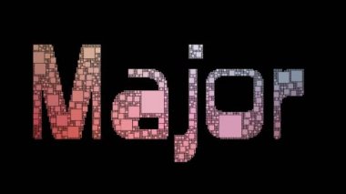 Büyük Lig Pixelated Metin Değiştirme Döngü Kareleri Arıza Efekti