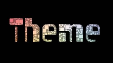 Tema Pikselleştirilmiş Metin Dönüşümlü Dönüşüm Kareleri Arıza Efekti
