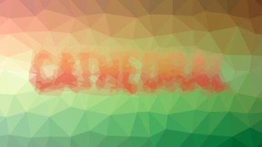 Katedral garip bir şekilde beliriyor, üçgenleri canlandırıyor.