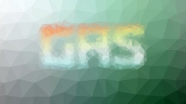 Gaz solukluğu modern tesselleme döngüsü canlandırılmış üçgenler