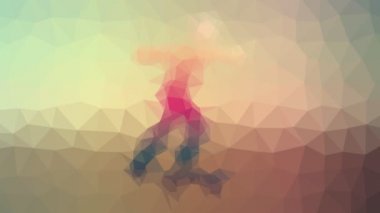 Kaykay solgunluğu teknolojik tessellasyon hareket eden çokgenler