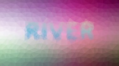 Nehir modern tesselleştirilmiş döngüler, titreşimli üçgenler ortaya çıkıyor.