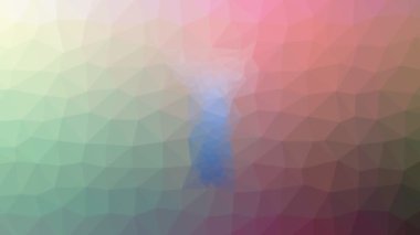 Mutlu insan garip bir tessellasyon çözüyor hareket eden üçgenler.