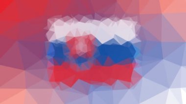 Slovakya Bayrağı ISO: SK sönük teknolojik tesselleştirilmiş atımlı çokgenler