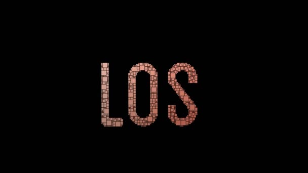 Лос Анджелес Меняет Пиксели Эффектом Мбаппе — стоковое видео