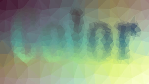 Χρώμα Ξεθωριάζει Τεχνολογική Tessellation Looping Κινούμενα Τρίγωνα — Αρχείο Βίντεο