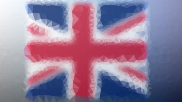 イギリス国旗Iso Gbが表示されます — ストック動画