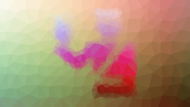 Invandring Lösa Konstiga Tessellation Looping Animerade Polygoner — Stockvideo