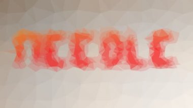 İğne garip bir şekilde beliriyor. Döngü hareketli üçgenler.