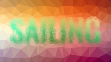 Küreselleşmiş ilginç bir döngü görünüyor hareket eden üçgenler.