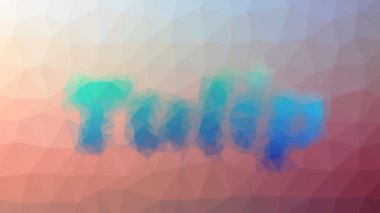 Tulip tekno tesselleştirilmiş döngü animasyon çokgenler