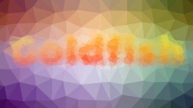 Japon balığı solan modern tesselleme döngüsü hareket eden üçgenler