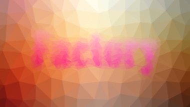 Fabrika soluklaşması ilginç tessellasyon hareketli üçgenler