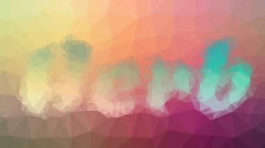 Bitki soluklaşır. Garip bir tessellasyon. Canlandırılmış çokgenler.