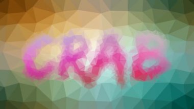 Yengeç soldu modern tessellasyon döngüsü titreşen çokgenler