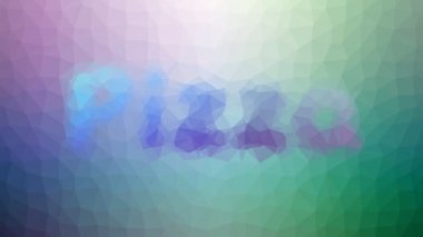 Pizza solgunluğu teknolojik tesselasyon animasyon çokgenler