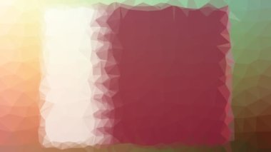 Katar Bayrağı ISO: QA ilginç tesselleme döngüsü hareketli üçgenler