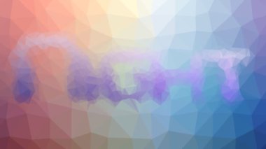 Gece soldu. Garip tesselleştirilmiş döngüler. Canlandırılmış üçgenler.