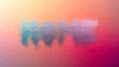 Evde çözünen tuhaf tesselleştirilmiş döngüler canlandırılmış üçgenler.