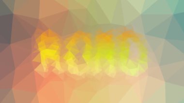 Garip bir şekilde ortaya çıkan dört boyutlu döngü animasyon üçgenleri.