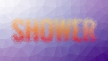 Duş tekno tesselleştirilmiş döngü titreşim üçgenleri