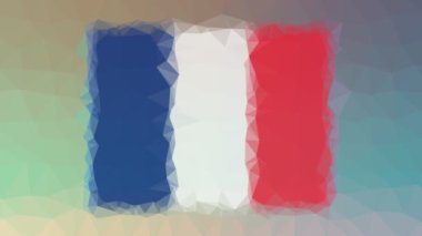 Saint Pierre ve Miquelon Flag ISO: Başbakan tuhaf tesselleştirilmiş döngü hareketli üçgenler görünüyor