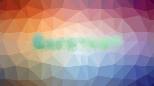 Kestane Rengi Ilginç Tesselleştirilmiş Döngü Canlandırmalı Çokgenler — Stok video