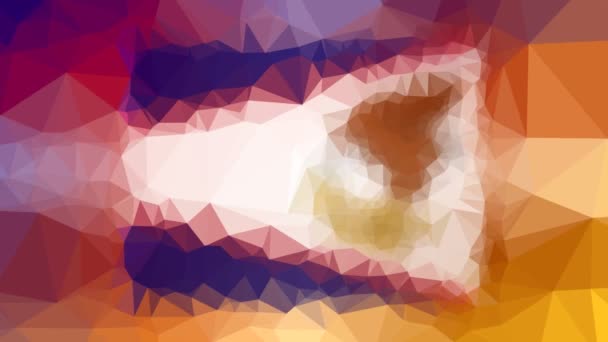アメリカ領サモア旗Iso アニメ三角形をループさせる現代的なテッセレーションとして — ストック動画
