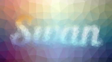 Garip bir kuğu beliriyor. Döngüler dönüyor. Çokgenleri hareket ettiriyor.