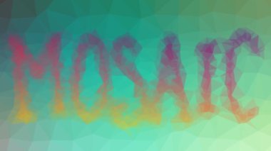 Modern tessellasyon ortaya çıkan mozaik hareket eden üçgenler.