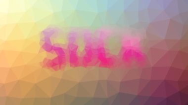 Çorap solgunluğu tekno tessellasyon animasyon çokgenler