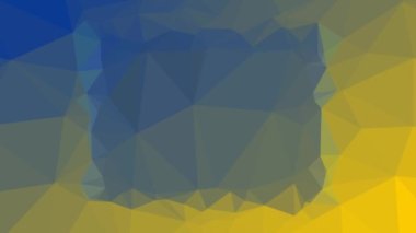 Avrupa Bayrağı ISO: AB tuhaf tesselleme döngüsü hareketli çokgenler