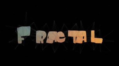 Fraktal Geometri Metni Tesselleştirme Döngüsü Metni Morph