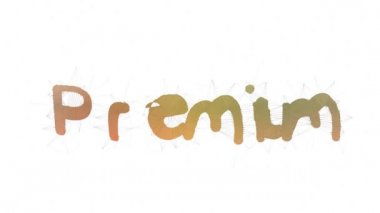 Premium Bond Metni Tesselleme Döngüsü Metni Morph