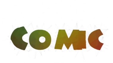 Çizgi Roman Metni Bükülmüş Tesselleştirilmiş Döngü Şebeke Metni Morph