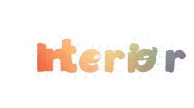 İç Dekoratör Metin Büküm Tessellasyon Döngüsü Üçgenler Metni Morph