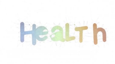 Sağlık Profesyoneli Metin Saptırma Tesselleme Döngü Üçgenleri Metni Morph