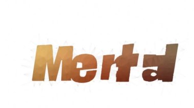 Zihinsel Hastalık Metni Tesselleştirilmiş Döngüleme Çokgenleri Metni Morph