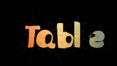 Tablo Tenisi Metni Büküm Tessellasyon Döngüsü Örgü Örgü Metni Morph