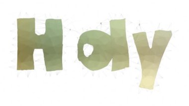 Kutsal Kitap Metni Tesselleştirilmiş Dönüşümlü Çokgen Metni