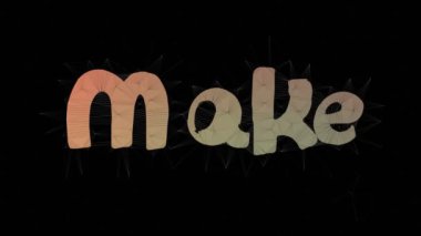 Para Metni Değiştirme Tesselleme Çokgenler Metni Morph