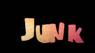 Junk E- posta Metni Değişen Tessellasyon Döngüsü Çokgen Metni Morph