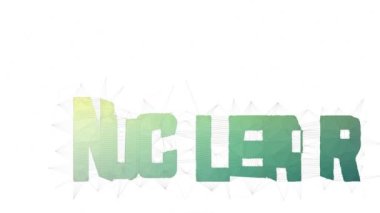 Nükleer Füzyon Metni Tesselleyici Dönüşüm Üçgenleri Metni Morph