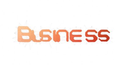 Business Enterprise Metin Dönüşümlü Tesselleştirilmiş Döngü Üçgenleri Metni Morph