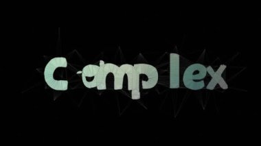 Kompleks Sayı Metni Birleştirme Tessellasyon Döngüsü Şebeke Metni Morph