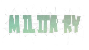 Askeri Kampanya Metni Tesselleştirilmiş Döngü Üçgenleri Metni Morph