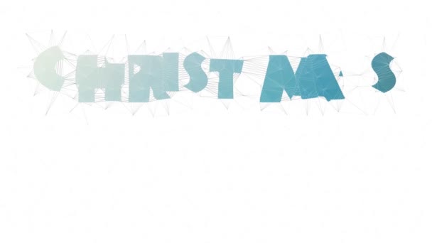 Weihnachtsverkauf Text Warping Tessellation Looping Grid Text Morph — Stockvideo