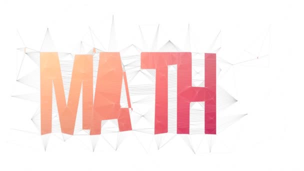 Math Teacher Text Changing Tessellated Looping Triangle Text Morph — 비디오