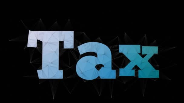 Tax Base Text Transforming Tessellating Looping Grid Text Morph — 비디오